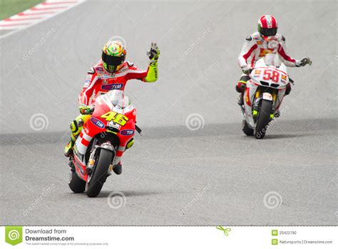 Rossi after marco simoncelli (sepang crash 2011). Valentino Rossi And Marco Simoncelli Editorial Image ...