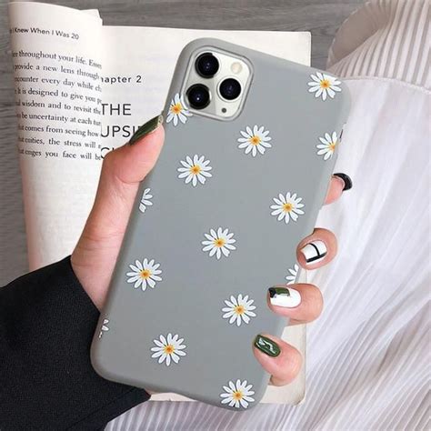 Art Floral Daisy Case For Iphone 11 X Xr Xs Max 6s 7 8 7plus 5 Daisy