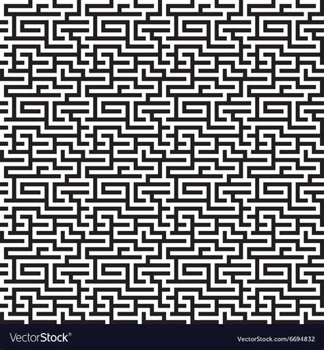 The Maze Labyrinth Pattern Royalty Free Vector Image