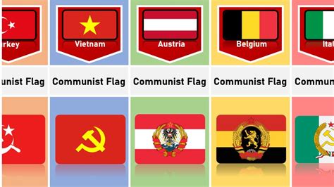 Communist Flags From Different Countries Youtube