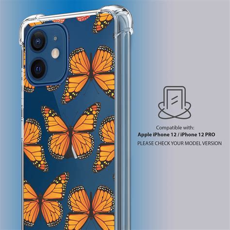 Case For Iphone 12 Iphone 12 Pro Clear Bumper Set16 Clear Floral