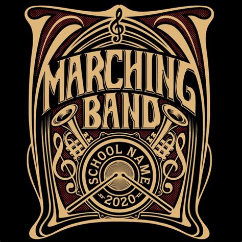 Marching Band 3 Print Ready T Shirt Design Buy T Shirt Designs