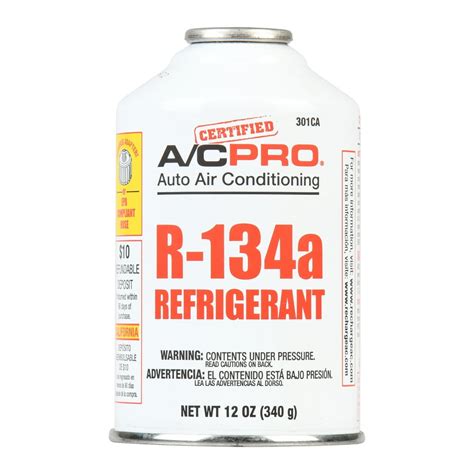 Certified Ac Pro Auto Air Conditioner R 134a Refrigerant 12 Oz 301ca