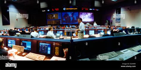 Texas Houston Johnson Space Center Mission Control Center Stock