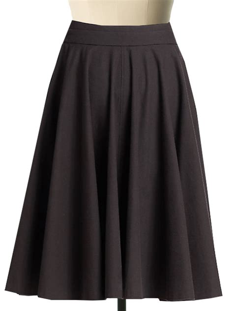 Polyester Blend Button Front Circular Skirt Elizabeth S Custom Skirts