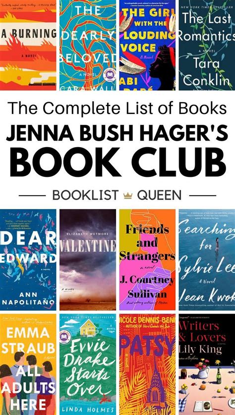 the complete jenna bush hager book club list best book club books book club list book club books