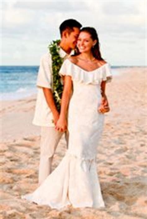 Casual wedding attire for guests. Traditional Hawaiian wedding gown | One day.... | Pinterest