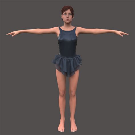 Female Body Character 3d Model