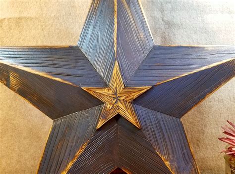 Wood Star Rustic Barn Star Large Wooden Star 21 Inches Etsy