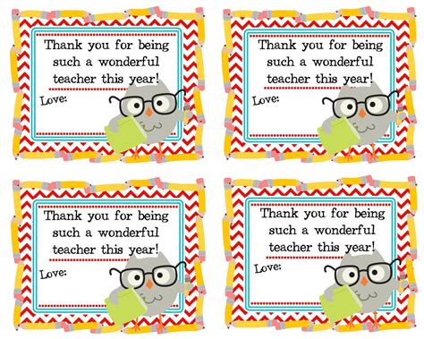Teacher Appreciation T Tag Thank You For Being Such A Wonderful