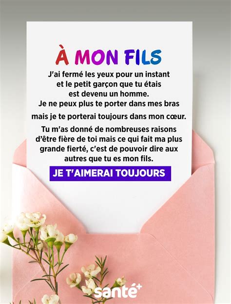 Lettre A Mon Fils Pour Son Anniversaire