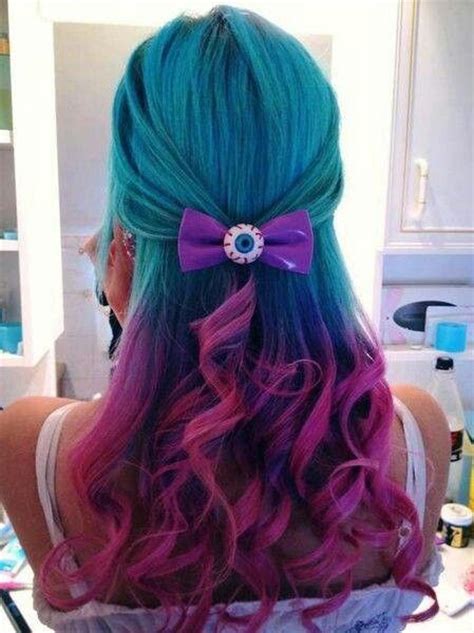 Teal Aqua Hair Color Magenta Purple Plum Fuscia Hair