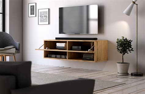 Meubles et décorations - Meuble TV suspendu design CLUJ, 100 cm, 1 ...