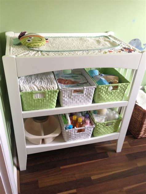 Baby Change Station Storage And Changing Table With Lots Of Room For