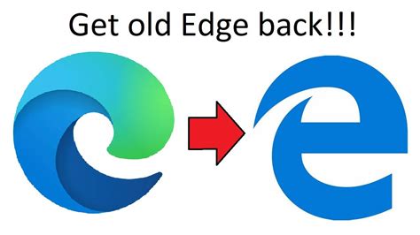 Though downloading and install the edge browser is a pretty simple matter, the only download side is that it will remove the old edge browser. How to get old Microsoft Edge back - YouTube