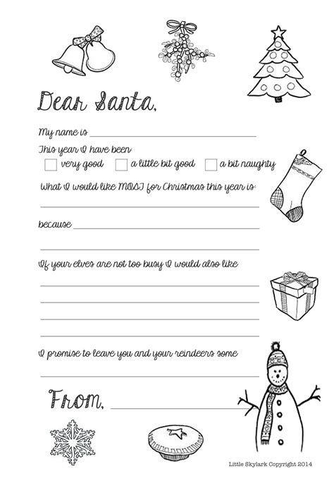 Simple cover letter | 462 x 600. Free Santa Letters (fill in the blanks) | Free letters ...