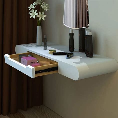 Weiyue Wall Shelf Wall Mounted Makeup Cabinet Dressing Table Floating