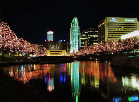 Downtown Omaha At Night Photograph By Darylene Iacovetto Fine Art America