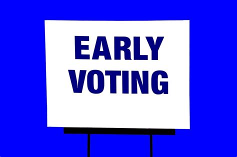 Early Voting Sign Isolated Free Photo On Pixabay