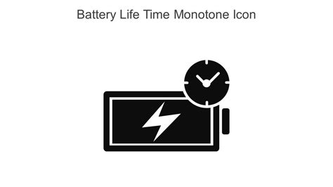 Battery Life Time Monotone Icon In Powerpoint Pptx Png And Editable Eps
