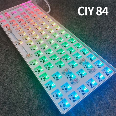 Rgb Ciy84 Tester84 Hotswap Diy Mechanical Keyboard Kit Wired Type C 3