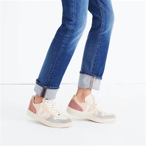 Womens Veja™ V 10 Sneakers In Colorblock Tennis Shoe Outfits Summer White Sneakers Women
