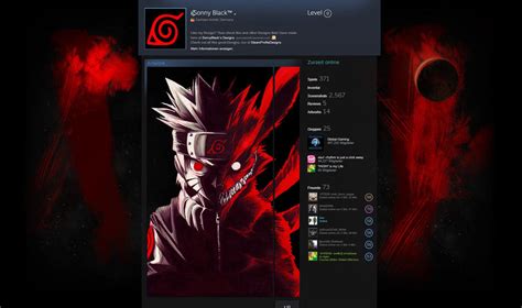 Naruto Uzumaki Steam Profile Design By Sonnyblack50 On Deviantart