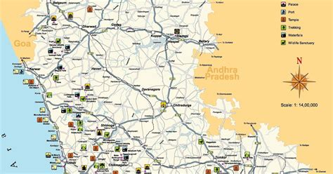 The place is located on the periphery of rajiv gandhi national park, bandipur forest, and nagarhole national park; ALEMAARI: Tourist Map of Karnataka