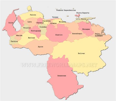 Venezuela Political Map