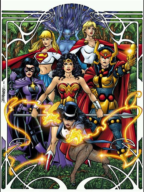 Diana And Friends •george Perez Dc Comics Women Dc Comics Girls Comics