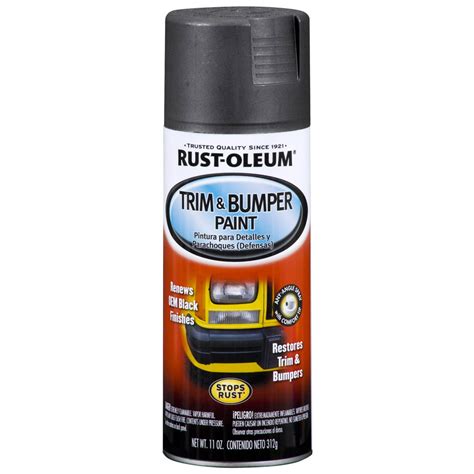 Black Rust Oleum Automotive Trim And Bumper Matte Spray Paint 11 Oz
