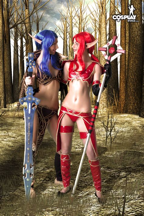 Cosplayerotica Night Elf Vs Blood Elf World Of Warcraft Nude Cosplay