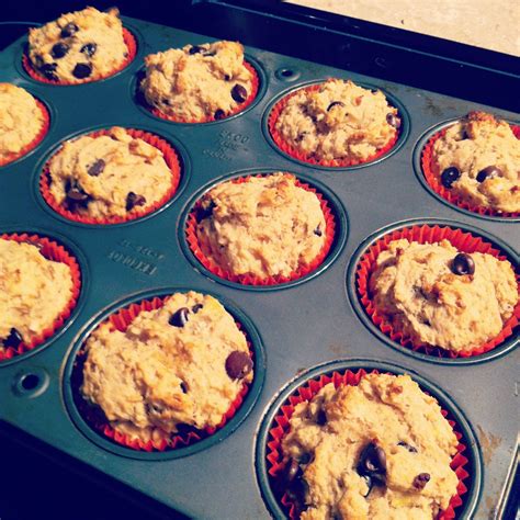 Naked Cupcakes Peanut Butter Banana Chocolate Chip Muffins