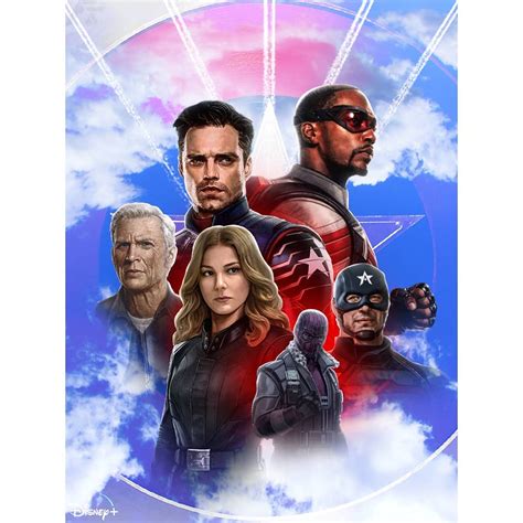 The falcon and the winter soldier is an upcoming american television miniseries created by malcolm spellman for the streaming service disney+. The Falcon And The Winter Soldier fan poster by ApexForm ...