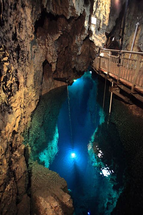 Underground Lake Ryusendo Calcareous Cave Explored Places To