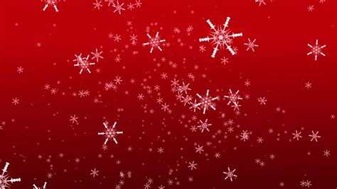 Christmas Background Red Gradient With Stars And Snowflakes 100 Loop