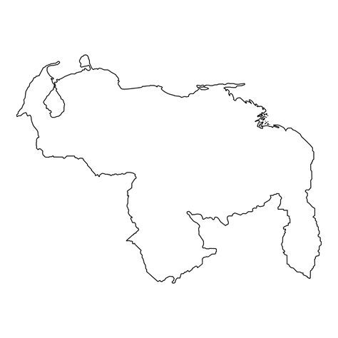 Icono De Mapa De Venezuela Vector Premium