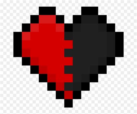 Minecraft Heart Pixel Art Grid