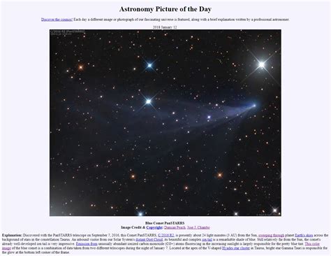 6º Apod Nasa Astronomy Picture Of The Day Cometografía