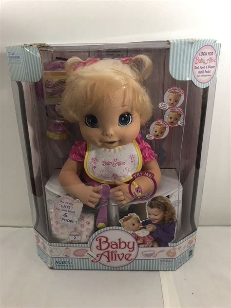 New 2006 Hasbro Baby Alive She Really Eats And Poops Very Rare Doll 18638