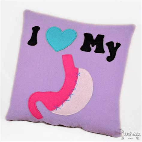 I Heart Pillow Cushion Gastric Sleeve Gastric Bypass Gastric Band Plusheez