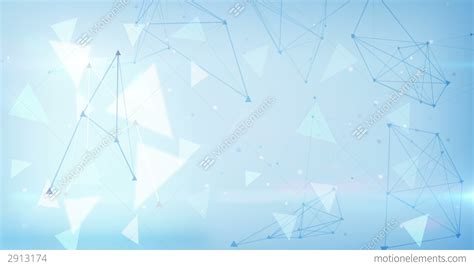 Blue Technology Triangles Loopable Background Stock Animation 2913174