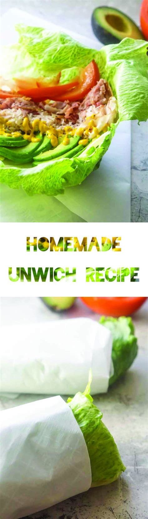 Homemade Unwich Recipe Keto Diet Low Carb Lettuce Wrap Jimmy