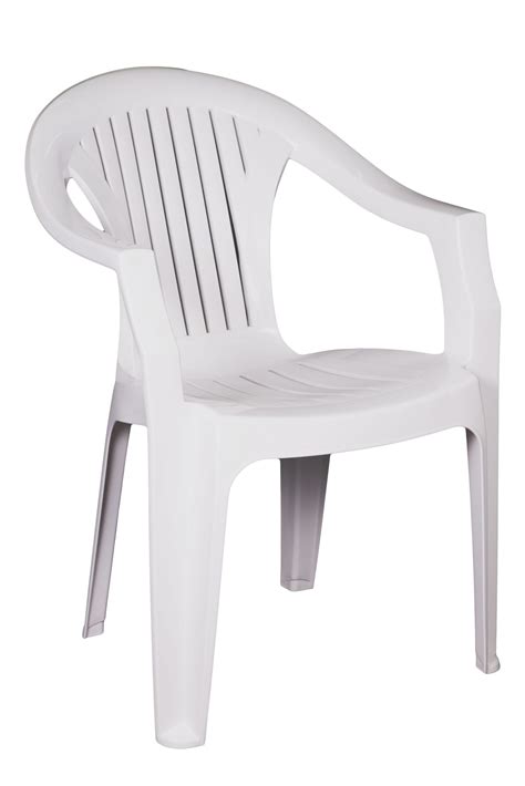 Lola Plastic Patio Chair White Thorns Group