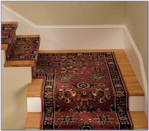 • a beige, brown or gray stair runner is the perfect neutral color to showcase a casual look for your staircase. Carpet Runners By The Foot Menards - Rugs : Home Design ...