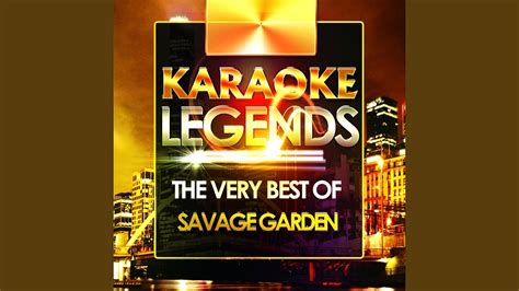 I Want You Karaoke Version Originally Performed By Savage Garden