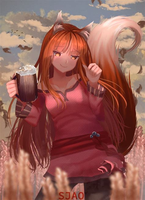Holo Spice And Wolf Drawn By Sjao User Puww Danbooru