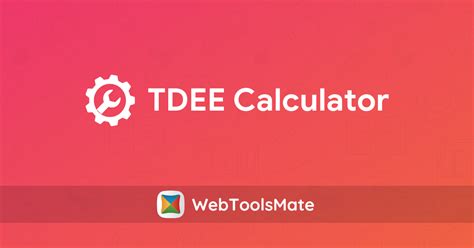 Tdee Calculator Webtoolsmate