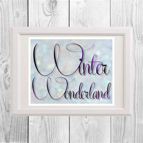 Winter Wonderland Printable Etsy Handmade Winter Wonderland