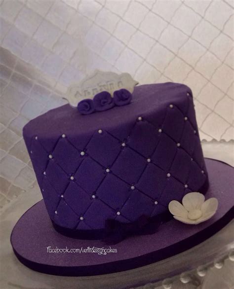 Purple Birthday Cake Ventidesigncakes Purple Cakes